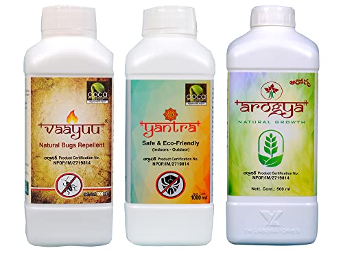 वाईके लैबोरेटरीज पेस्ट स्पेशल + फूल सेटिंग और स्वस्थ विकास - वायु यंत्र आरोग्य (1L+1L+500ml)