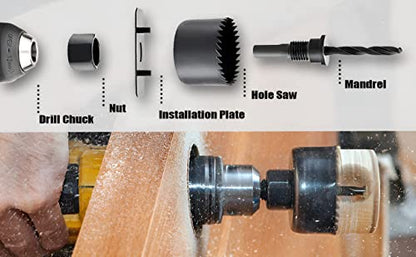 Wood Hole Saw Cutting Tool Set