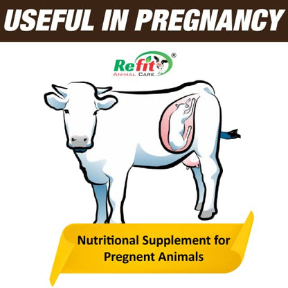 REFIT ANIMAL CARE Nutritional Supplement for Pregnant Cow, Cattle & Buffalo, 20 Pouches Set, R-Bolite+
