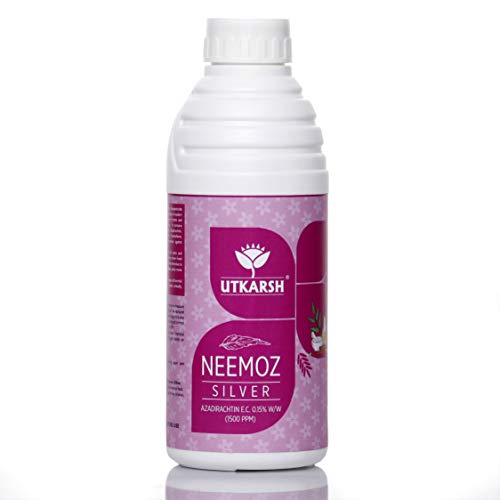 Utkarsh® नीमोज़-सिल्वर (Azadirachtin EC 0.15% w/w, 1500 ppm) नेचुरल प्लांट प्रोटेक्टर (1 लीटर)