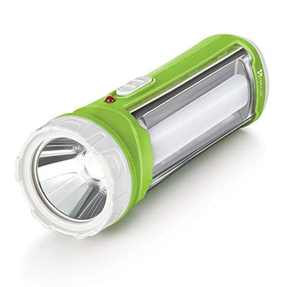 SYSKA Tuo Portable Rechargeable Led Lamp Cum Torch with Upto 4hrs Backup (Green-White) (1)