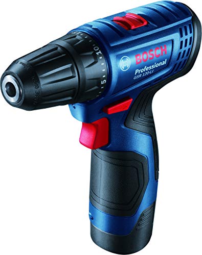 Bosch 06019G80F1 GSR120-Li कॉर्डलेस ड्रिल ड्राइवर, X30Ti ड्रिल बिट के साथ 12V सिंगल बैटरी और ड्राइवर बिट सेट (30-पीस) कॉम्बो