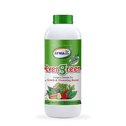 आत्मानम सदाबहार 500ml - जैविक फूल उर्वरक - फूल, फल, सब्जी, जड़ या बीज की जैविक वृद्धि - 1 का पैक