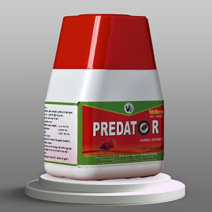 Vijaya Agro Industries Predator Miticide 250 ml | Herbal Home & Roof Gardening Manure | Efficient Remedy Against Plants Pest | Safe on Plants |, Pack of 1