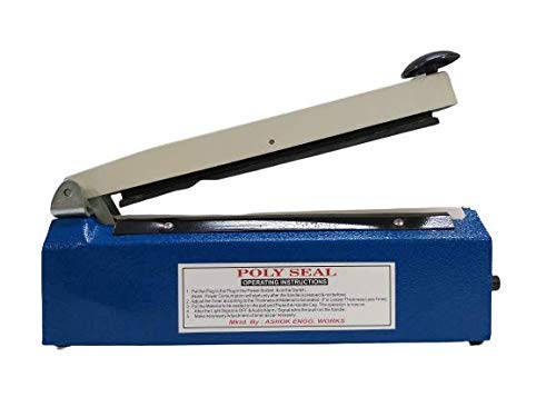 Royal 250mm 10”Inch Heat Packaging Sealing Machine,Polythene,Packing,Plastic Bag Pouch Impulse Sealer For Packaging,Seal For Table Top With Extra 2 Elements And 1 Teflon Cloth