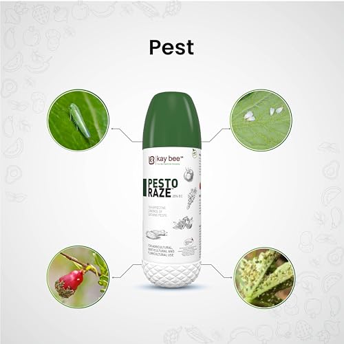 Kay Bee Pesto Raze | Safe & Effective Pest Control on All Types of Insects for Crops | Organic Pest Control for Indoor and Outdoor Plants - 1 Litre