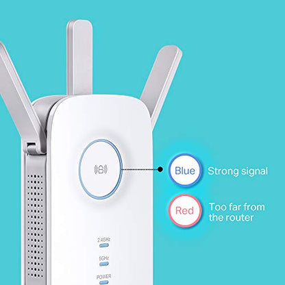 TP-Link AC1750 Universal Dual Band Range Extender, Broadband/Wi-Fi Extender, Wi-Fi Booster/Hotspot with 1 Gigabit Port and 3 External Antennas, Built-in Access Point Mode, 1750Mbps Speed (RE450)