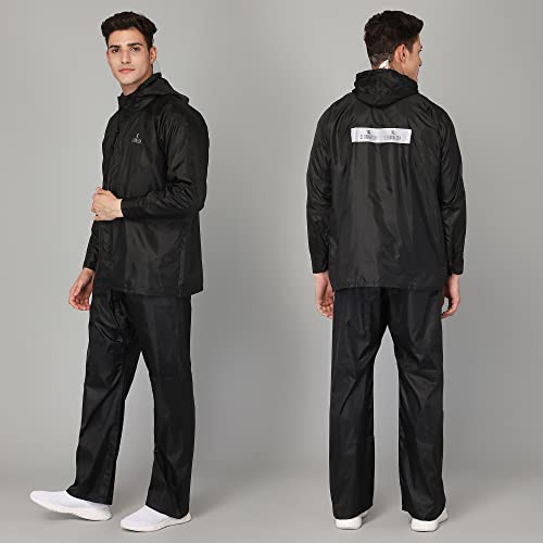 Men's Black Raincoat with Pants – modernlifestyle.in