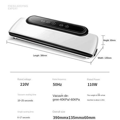 AZOD Sealing Machine, Food Sealing Machine One-Touch Food Sealer Vacuum Sealing Machine, Household Food Vacuum Packaging Machine, Automatic Food Preservation Plastic Sealing Vacuum Machine