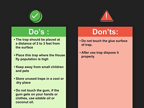 does and don't of fly glue trap