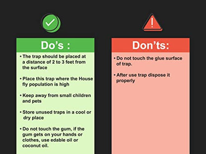 does and don't of fly glue trap