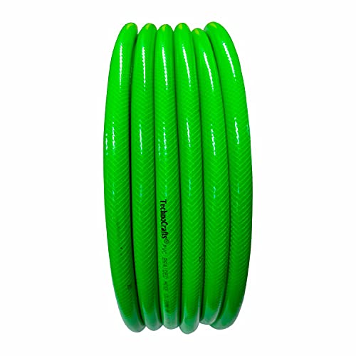 TechnoCrafts PVC Braided Hose Pipe for Watering Sets 30 Meter (100 feet) 3/4" (0.75 Inch or 19mm) Bore Size - 3 Layered Hose Pipe with 7 Function Spray Gun, 1" Tap Connector & 2 Butterfly Clamps