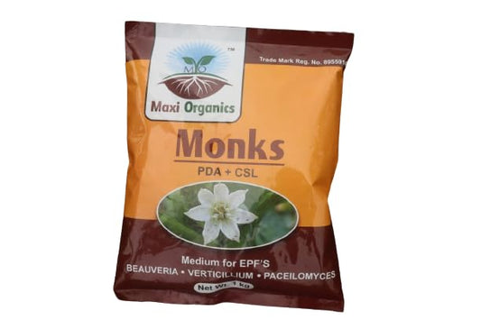 होम गार्डन, नर्सरी आणि वनस्पतींसाठी EPF च्या Beauveria bassiana Paecilomyces lilacinus साठी Maxi Organics Monks PDA + CSL माध्यम. किलो (1)