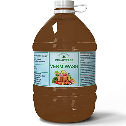 KISANVERSE 5 L Organic Vermiwash | Growth Booster For All Kinds Of Plants