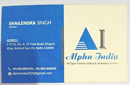 Alpha India Manual Batch Printing Machine Groove Type(with 4,MM Letter KIT)
