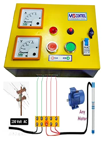 MS CONTROL 2 HP Automatic Control Panel for Water Filled Submersible Pump/Motor Starter for Water Filled Heavy Duty Submersible Pump Submersible Water Pump  (Yellow & Black)