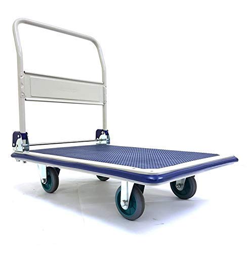Bigapple WH1-metal 300 Heavy Weight King Metal Trolley, 300 kg Capcity (Blue)