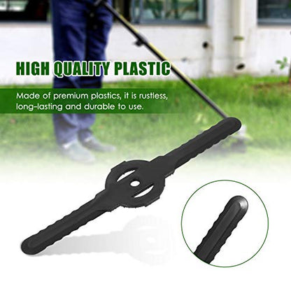 QUKAN Plastic Lawn Mower Blade Grass Cutter Grass Trimmer Weeder Blade Replacement Mower Accessory for Garden Agriculture Use 5PCS/Pack