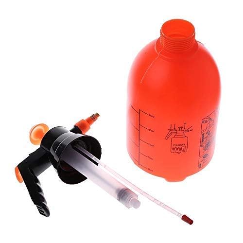 Garden Pump Pressure Sprayer Bottle - 2 Liter Water Mister Spray Bottle Can for Herbicides, Pesticides, Fertilizers, Plants Flowers (Pack of 2, Orange)