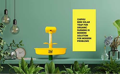 Chipku mini Solar chrageble Insect light trap ,Garden light trap,solar insect killer, UV light trap for insect , totally automatic with 6 months warrenty pack of 1