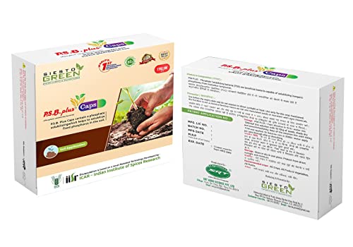 सिस्टो ग्रीन बायोफर्टिलायझर आणि बायोपेस्टिसाइड पीएसबी प्लस कॅप्स (६ कॅप्सूल)