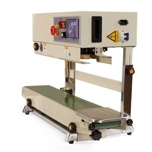 Vertical Band Sealer Machine used for Plastic pouch packaging,pp,Laminated and Silver, Paper pouch SealingPlastic Packing Machine, Plastic Bag Sealing Machine, Heat Sealer Machine,