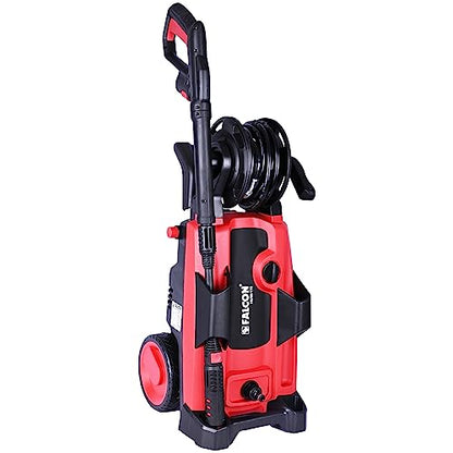 FALCON HiJet-110 Electric Garden Washer 2100W High Pressure 110 Bar Power Cleaner Machine Portable with Wheels Ideal for Car Home Garden