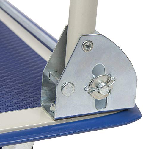Bigapple WH1-metal 300 Heavy Weight King Metal Trolley, 300 kg Capcity (Blue)