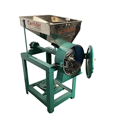 Confider 3 HP Hammer Mill Pulverizer Without Motor (Stone Less Atta Chakki | Stainless Steel Hopper | for Home or Business Use | 25 kg/hr Cap | All Accessories Included | Single Phase)