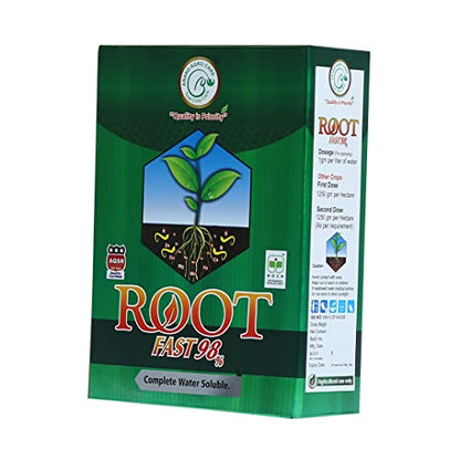 Root Fast Powder 98% - Super Potassium Humate 98% Plant Growth Promoter.