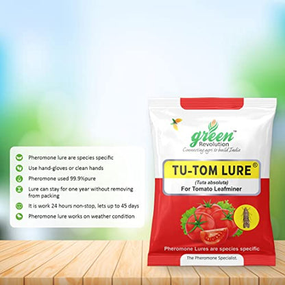 Pheromone Lure for Tomato Leaf Miner (Tuta absoluta) with Water Trap Pack of 2