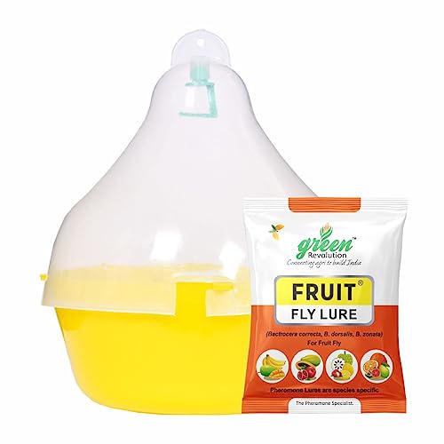 MaxPlus Pheromone Trap with Fruit Fly Pheromone Lure (Bactocera correcta,zonata,dorsalis pheromone Trap) Fruit Fly Trap