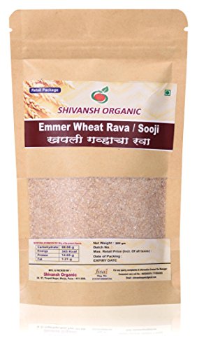 शिवांश एम्मर गेहूं रवा/खपाली (सूजी) 400 ग्राम
