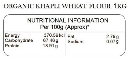 Ancient Wisdom Organic Khapli Wheat Flour - 1 KG (Emmer Wheat)