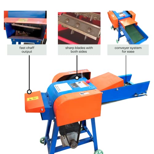 SWADESI KRAFTS Chaff Cutter Machine 3hp Grass Cutting Machine