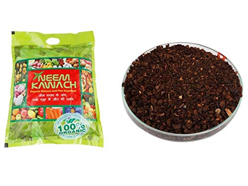 T R Agro India Organic Fertilizer and Pesticide Neem Kawach Cake for Farming (10 kg)