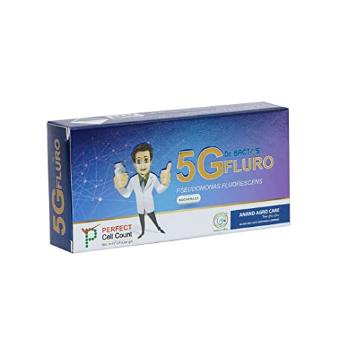 डॉ. बॅक्टोचे 5G फ्लुरो - बायो कॅप्सूल, स्यूडोमोनास फ्लूरोसेन्स, विविध बुरशीजन्य आणि जीवाणूजन्य रोगांवर प्रभावी.