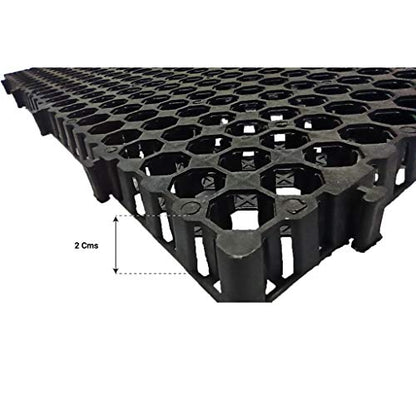 TrustBasket Heavy Duty Thickness Drain Cells (20 mm) - Set of 12 for Terrace/Kitchen Garden, Outdoor, | Heavy Duty Highly Durable Polypropylene Water Drain Cells