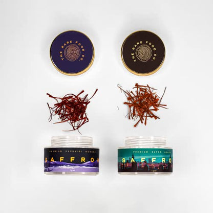 The RARE FOOD Co. 100% Pure Kashmiri Mongra Saffron (Kesar) | Mongra A+++ | Authentic & Directly Sourced from Kashmir | High Crocin, Picrocrocin, and Safranal | Stress & Anxiety Reliever, Immunity Booster | Saffron for Pregnant Women, Pooja Rituals & Food
