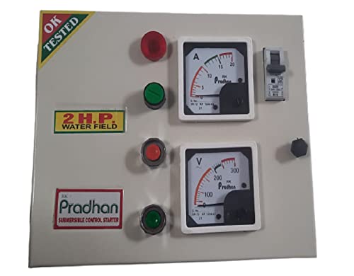 Compack Size, 2HP Single Phase Water Field Heavy Duty Submersible Pump Motor Starter Panel 240VAC