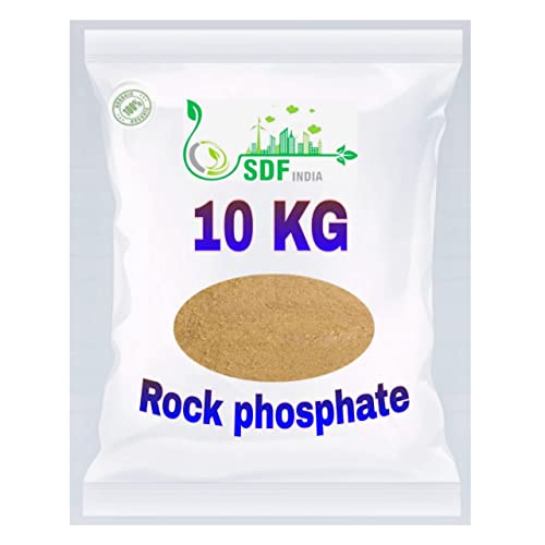 SDF INDIA Organic Rock Phosphate Essential Fertilizer All Purpose Powder for Fruiting and Flowering Plants (10)