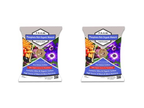 Shehri Kisaan® PROM- Phosphate Rich Organic Manure for Plants - 2kg(4-8 mm)| 100% Natural Bio Fertilizer-Soil Booster | Organic Carbon Micro & Macro Nutrients Rich Plant Food (2 KG (4 TO 8MM))