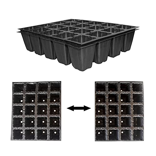 TrustBasket 40 Cavity Seedling Cups (Pack of 10) Plastic Plants Nursery Seedlings Starter Cups/Seed Germination Tray for The Primary Germination for Seeds.
