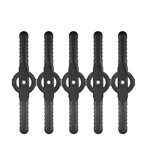 QUKAN Plastic Lawn Mower Blade Grass Cutter Grass Trimmer Weeder Blade Replacement Mower Accessory for Garden Agriculture Use 5PCS/Pack