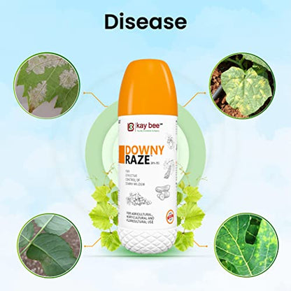 Kay Bee बॉटनिकल आधारित बायो-पेस्टिसाइड -डाउनी रेज़ (250 ml) | पौधों के लिए कृषि कवकनाशी 