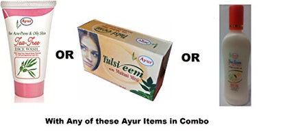 Ayur Papaya Face Pack Paste (Set of 12) with Ayur Product in Combo