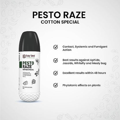 Kay Bee Pesto Raze Cotton Special | Safe and Effective Pest Control | Organic Pest Control for Plants - 1 litre