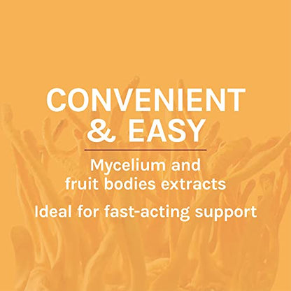 Host Defense - Cordyceps Extract, Mushroom Support for Energy, 60 Servings (2 oz)