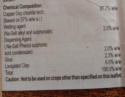 copper oxy chloride composition