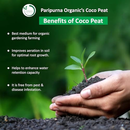 Paripurna Organics Cocopeat Organic Fertilizer for Home Gardening and Potted Plants Visit the Kraft Seeds Store